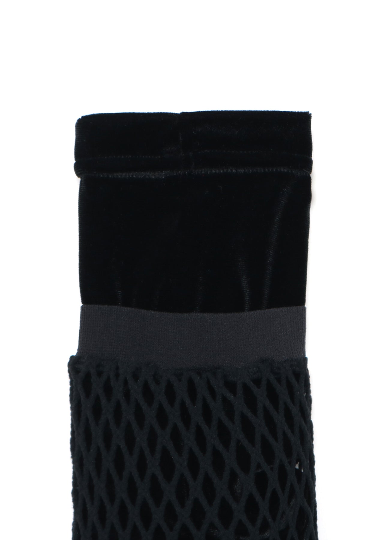 Stretch Velour Net Layered Socks