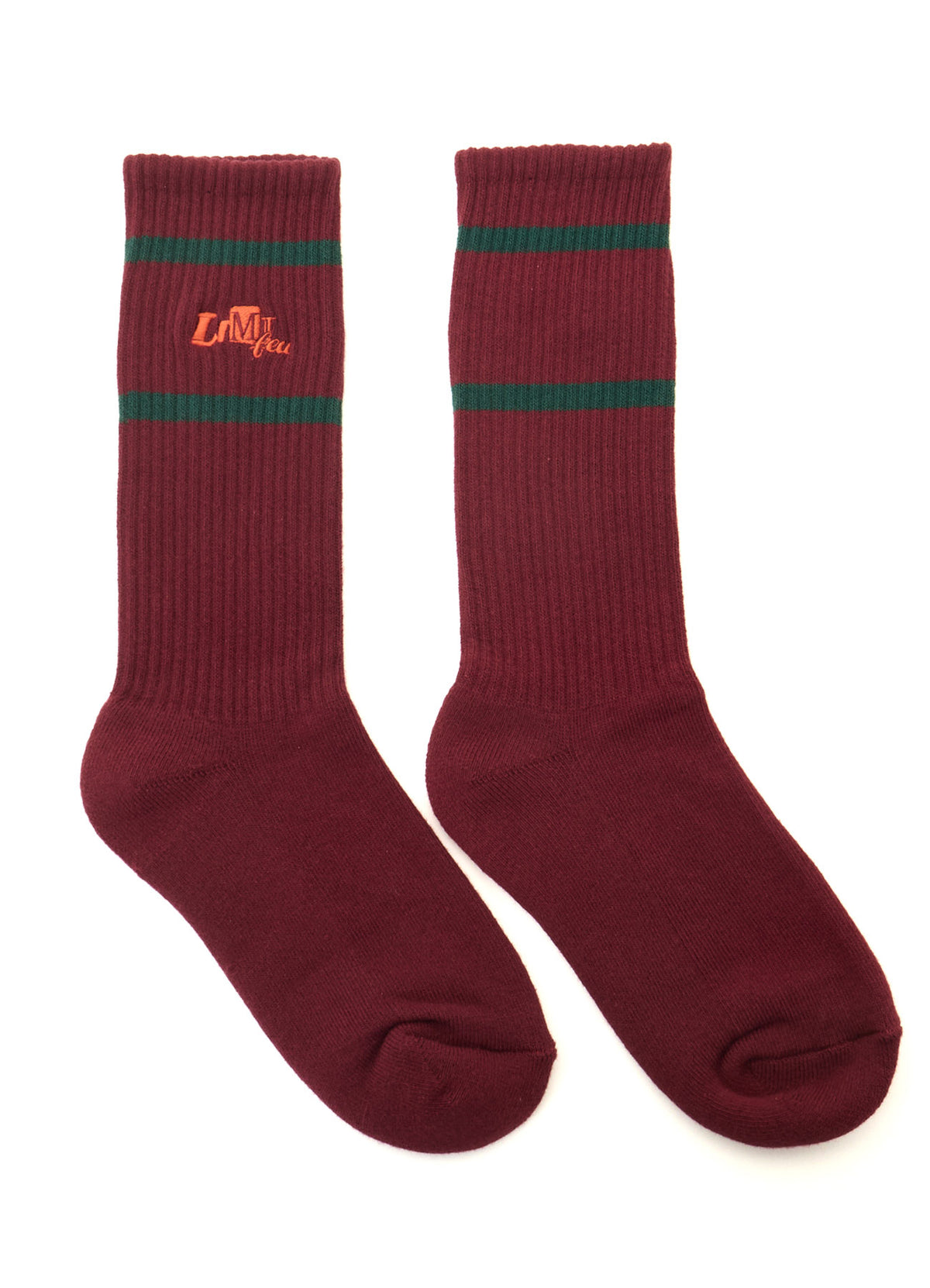 LIMI feu×HIROTTON EMBROIDERED RIB SOCKS