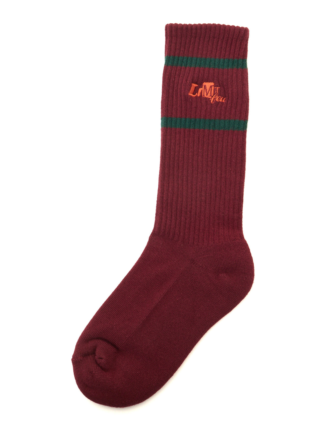LIMI feu×HIROTTON EMBROIDERED RIB SOCKS