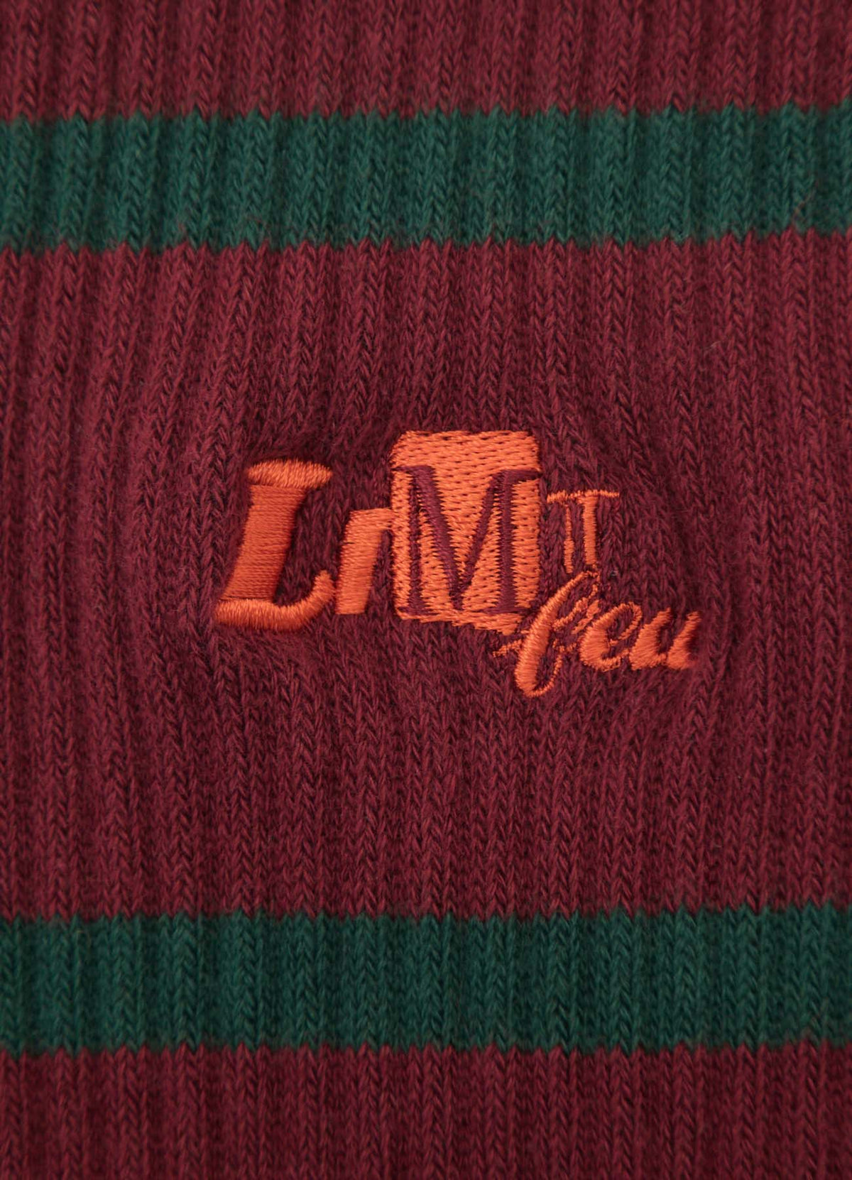 LIMI feu×HIROTTON EMBROIDERED RIB SOCKS