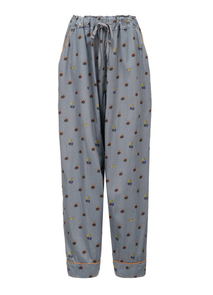 LIMI feu×HIROTTON RY/C SATIN PAJAMA PANTS