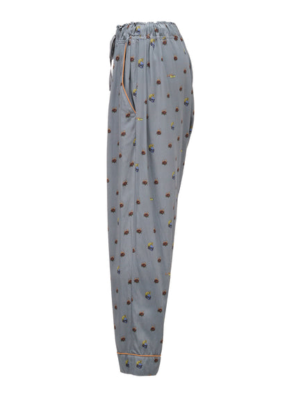 LIMI feu×HIROTTON RY/C SATIN PAJAMA PANTS