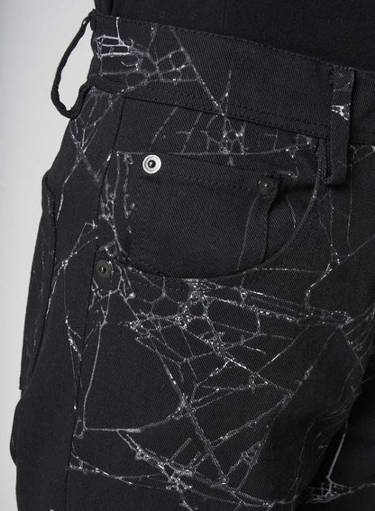 Spider Drill Back Lace Up Pants