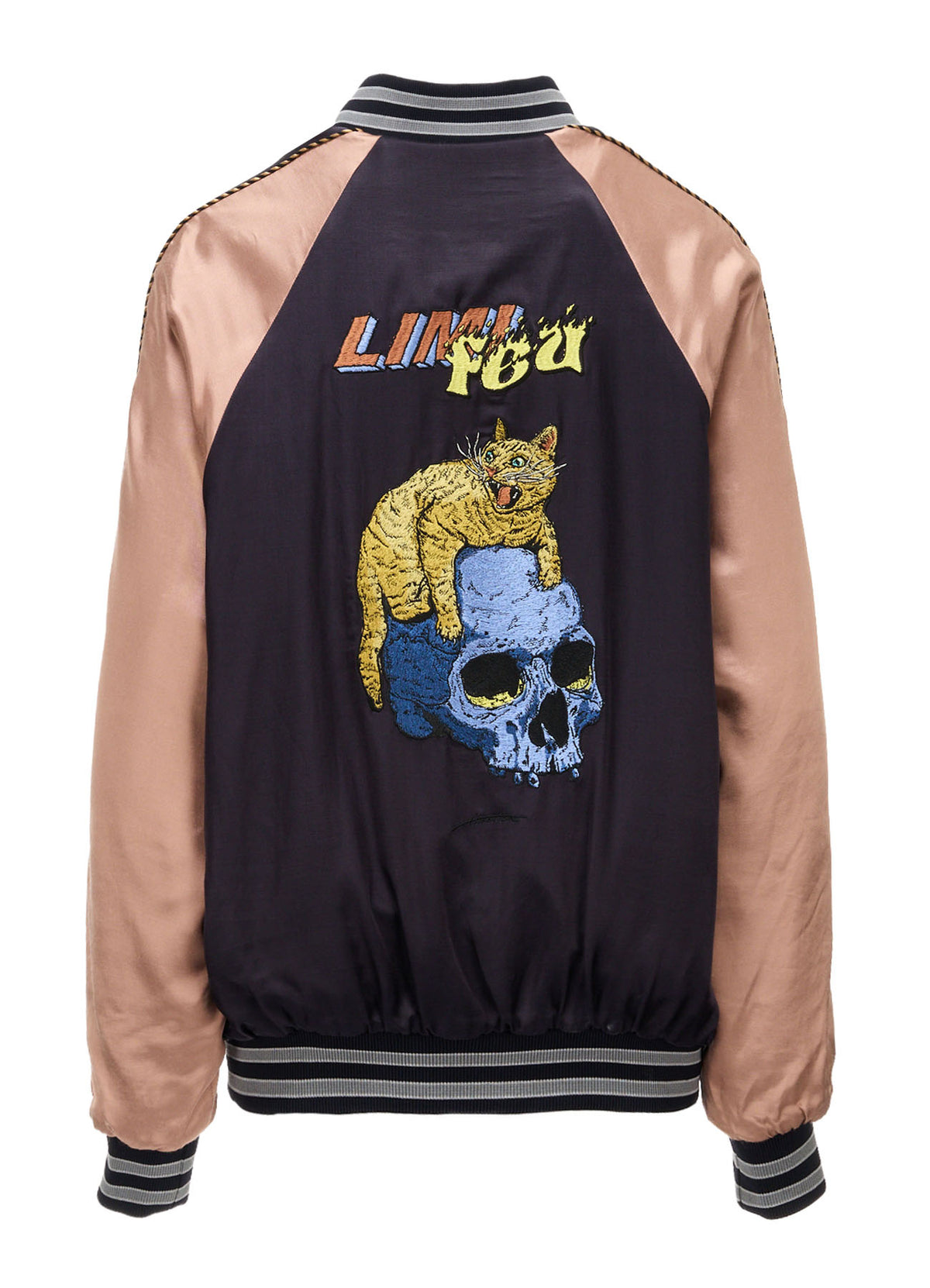 LIMI feu×HIROTTON SATIN+VELVETEEN COMBINATION REVERSIBLE BLOUSON