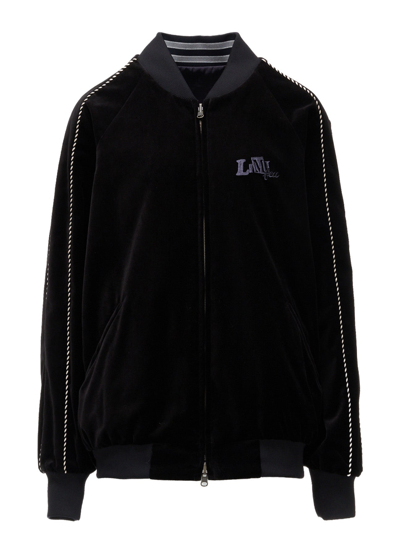 LIMI feu×HIROTTON SATIN+VELVETEEN COMBINATION REVERSIBLE BLOUSON