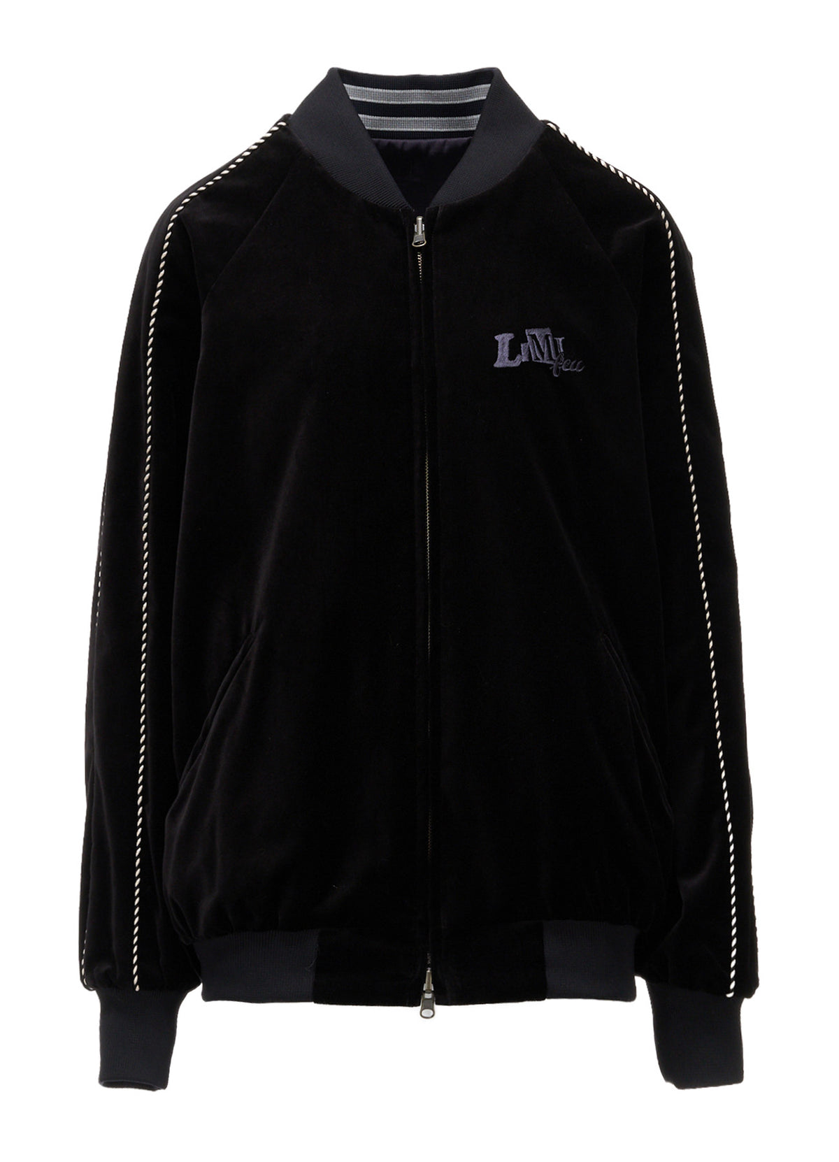 LIMI feu×HIROTTON SATIN+VELVETEEN COMBINATION REVERSIBLE BLOUSON