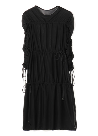 Pe/Plain Stitch Strings Gather Dress