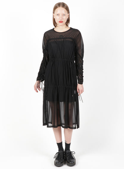 Pe/Plain Stitch Strings Gather Dress