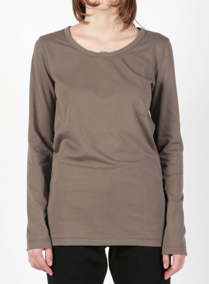 Cotton Colour Plain Stitch Basic Long Sleeve T