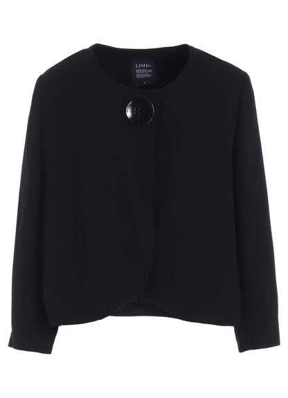 DOUBLE SATIN COLLARLESS JACKET