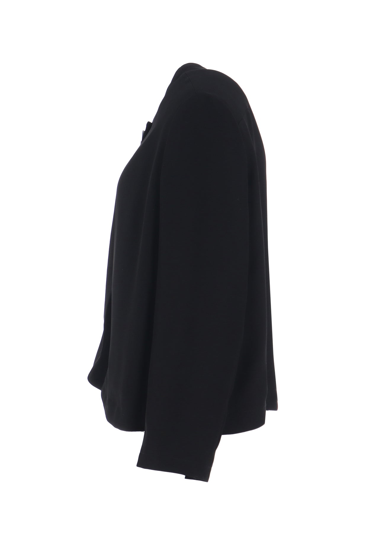 DOUBLE SATIN COLLARLESS JACKET