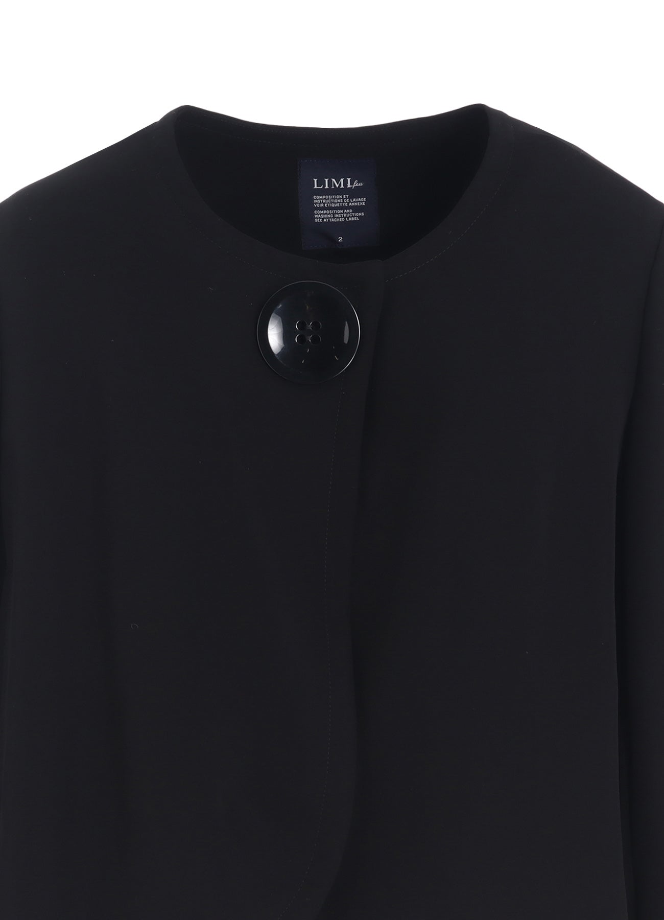 DOUBLE SATIN COLLARLESS JACKET