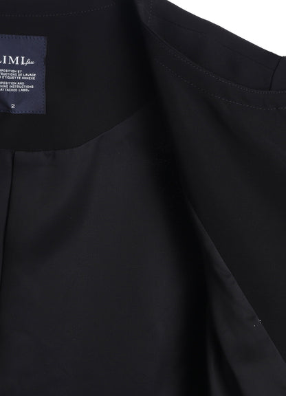 DOUBLE SATIN COLLARLESS JACKET