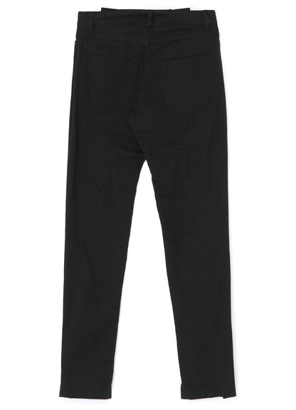 SLIM FIT PANTS WITH LEG ZIPPERS