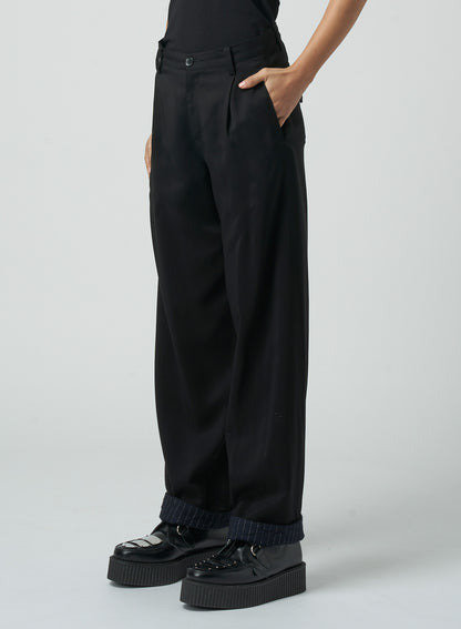 RAYON/GABARDINE STRAIGHT LEG PANTS