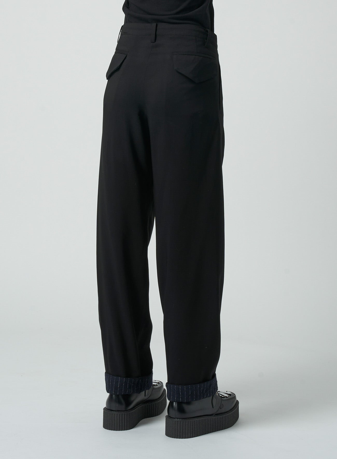 RAYON/GABARDINE STRAIGHT LEG PANTS