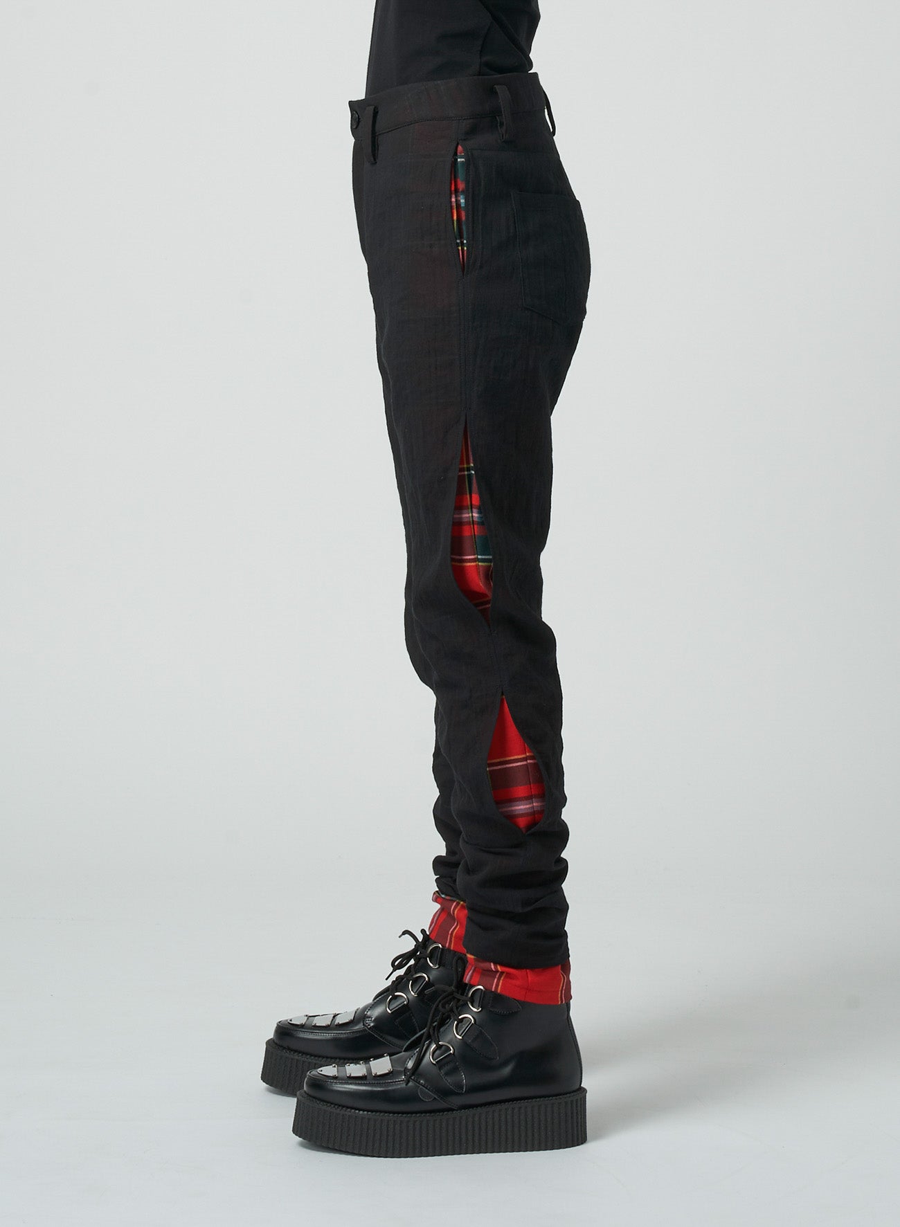 LAYERED SLIM FIT PANTS