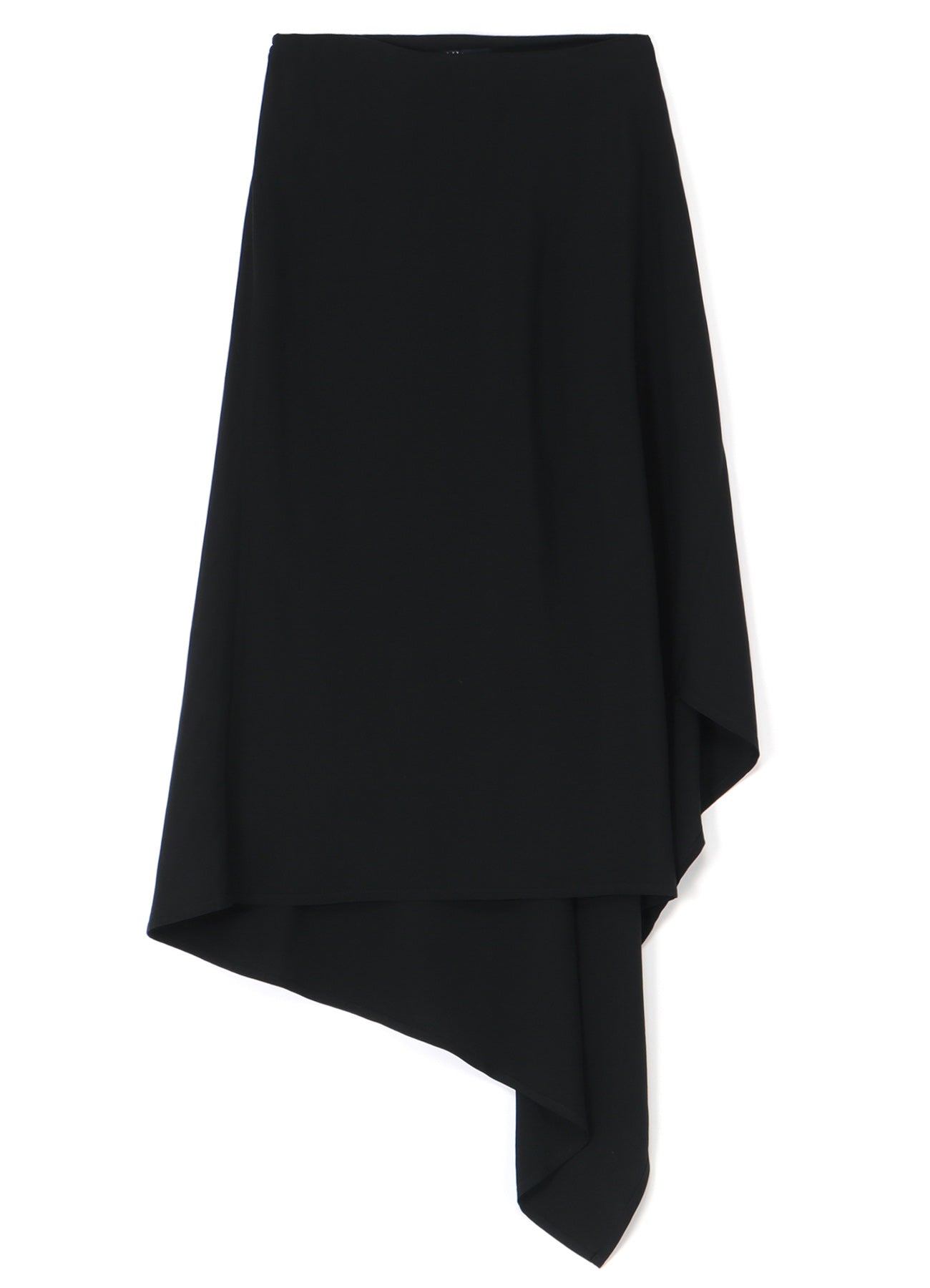 LYOCELL/RAYON GABARDINE SKIRT WITH ASYMMETRIC HEMLINE