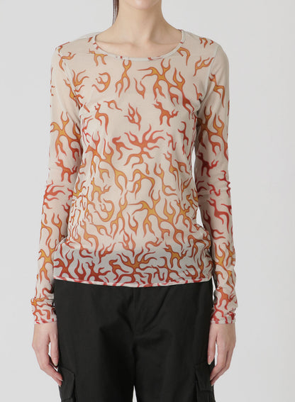 FIRE PRINT SLIM FIT TOP