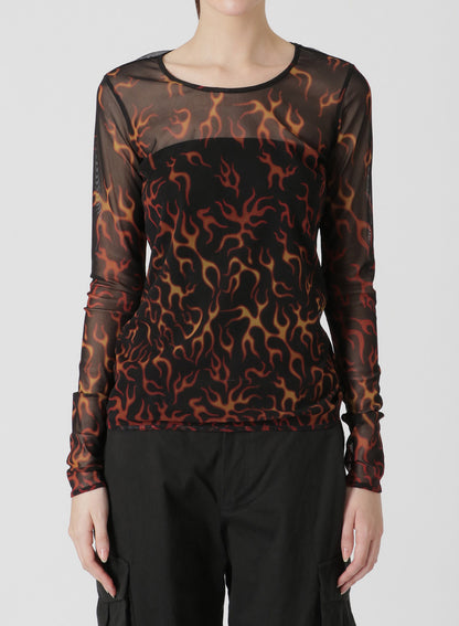 FIRE PRINT SLIM FIT TOP