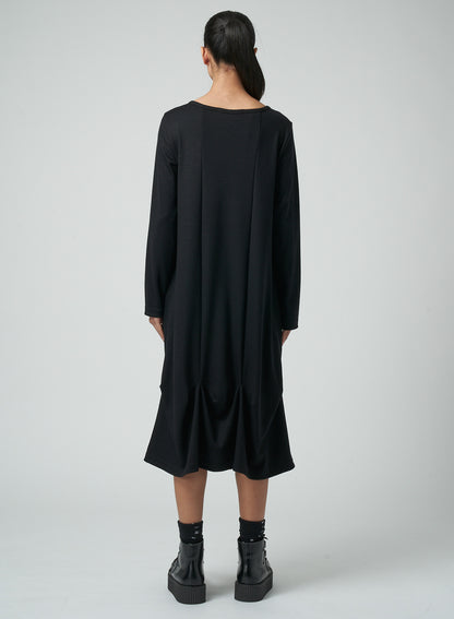 SOFT WOOL DRESS WITH DARTS