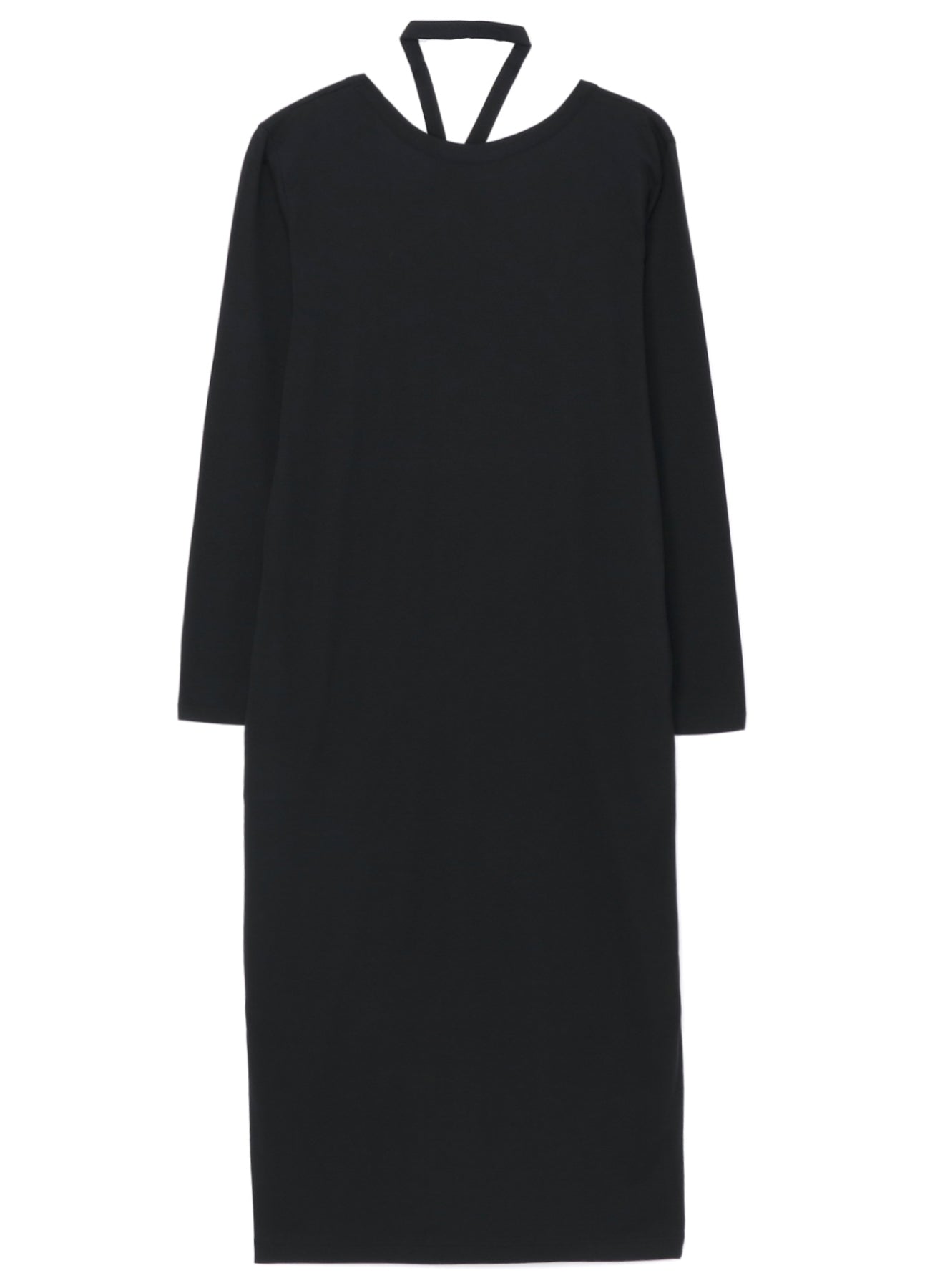 LYOCELL/COTTON JERSEY CROSS NECK DRESS