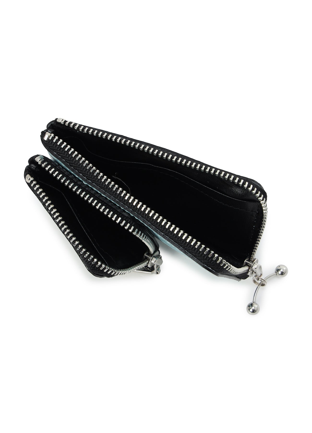 CROC+ SNAKE EMBOSSED LEATHER W SMALL WALLET