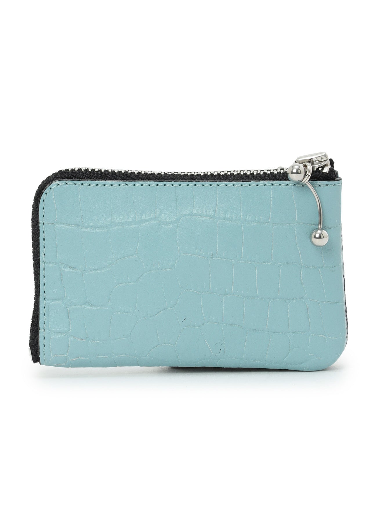 CROC+ SNAKE EMBOSSED LEATHER W SMALL WALLET