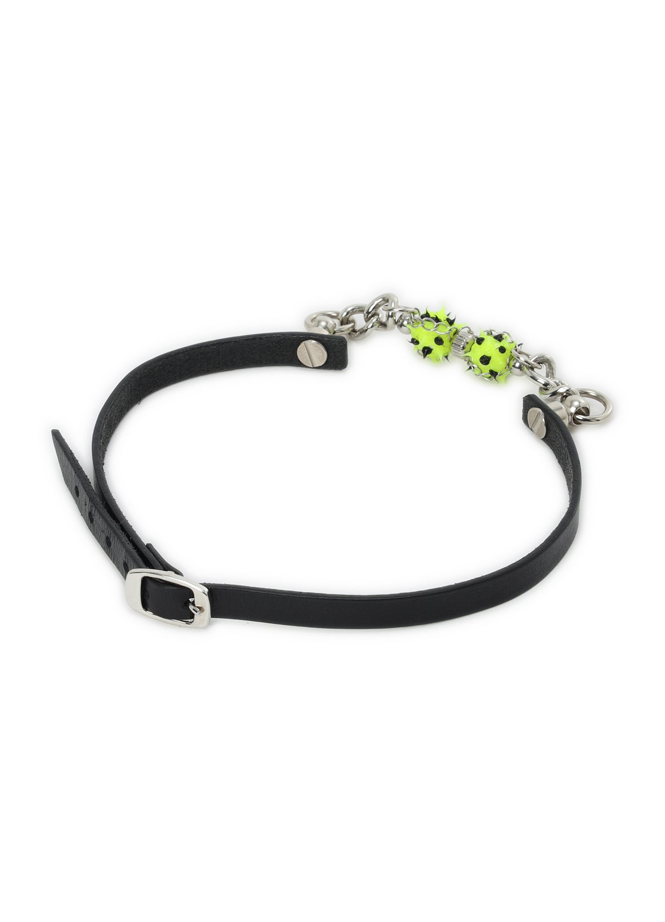 SEMI MATTE KIP LEATHER  SPIKE LEATHER CHOKER
