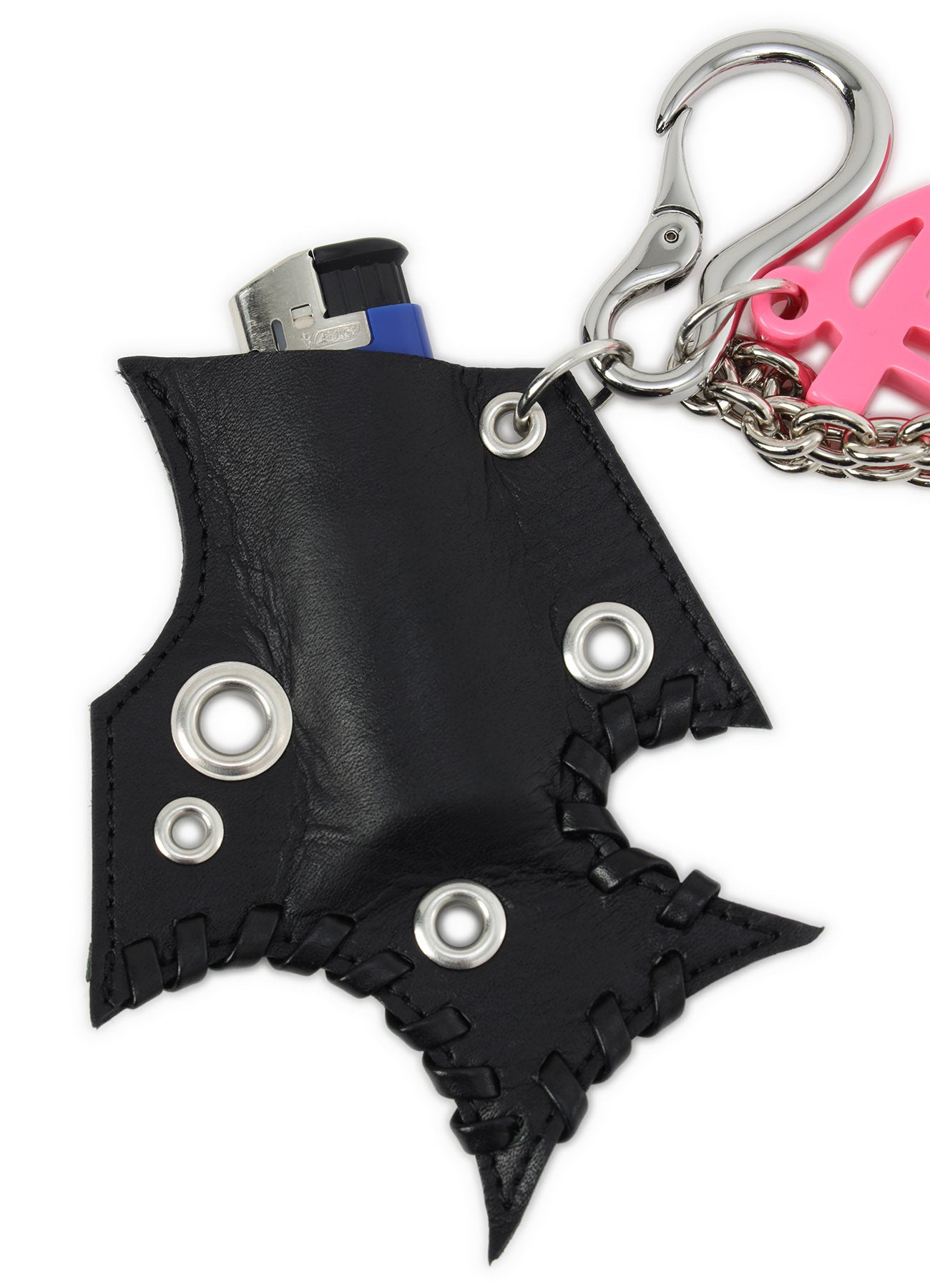 TANNED LEATHER+ ACETATE SPIKED MULTI HOLDER – THE SHOP YOHJI YAMAMOTO