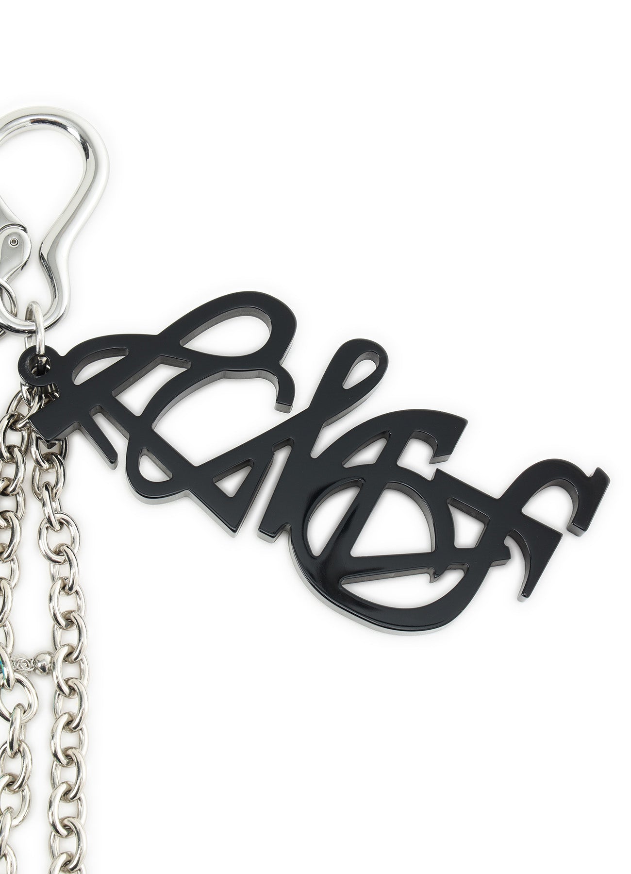 TANNED LEATHER+ ACETATE SPIKED MULTI HOLDER