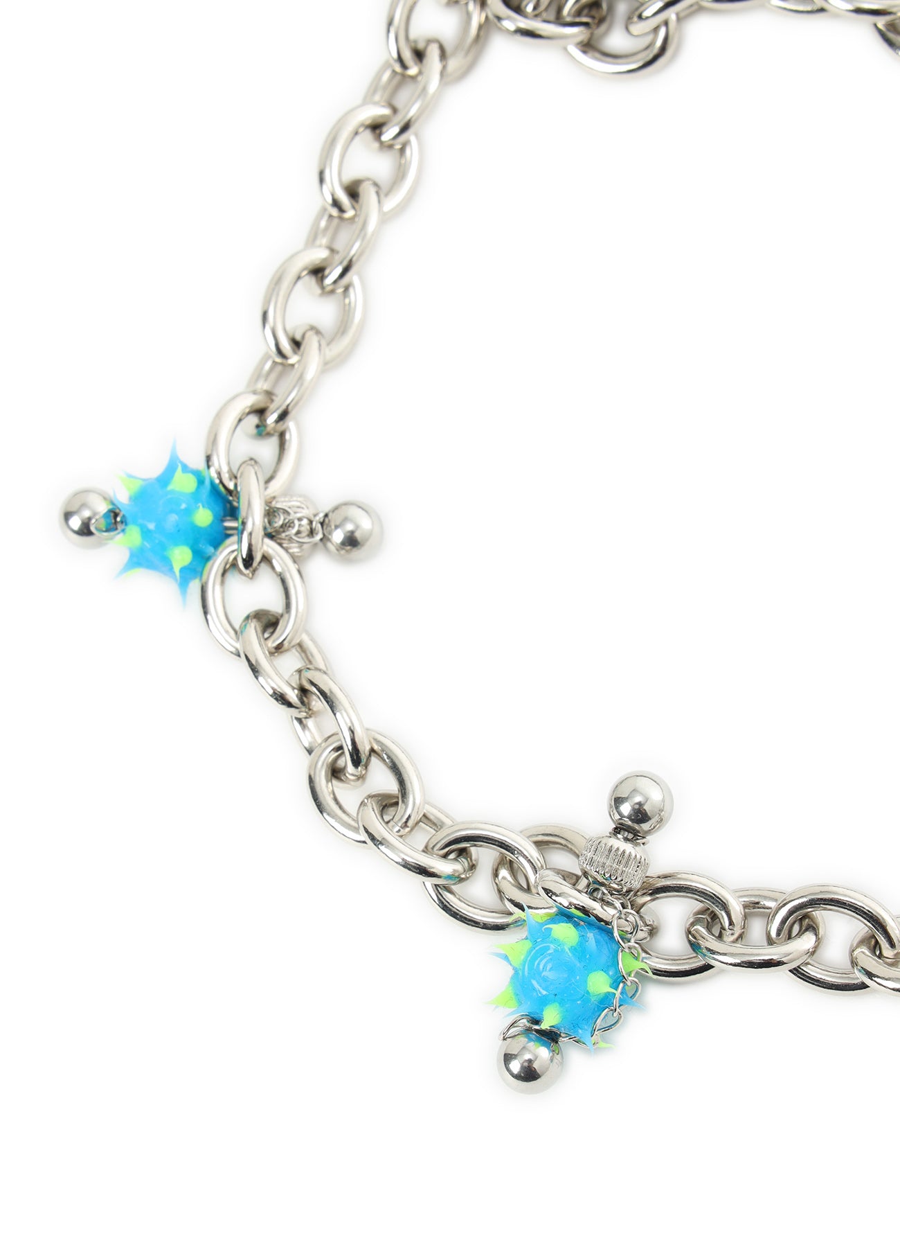 TANNED LEATHER+ ACETATE SPIKED MULTI HOLDER