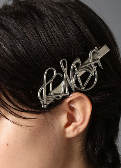 BRASS LOGO HAIR PIN