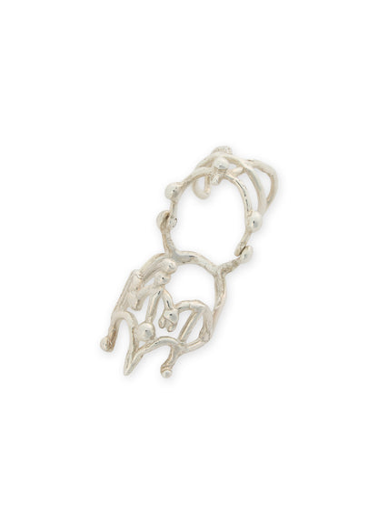 SILVER 925 TATTOO-STYLE RING/ B