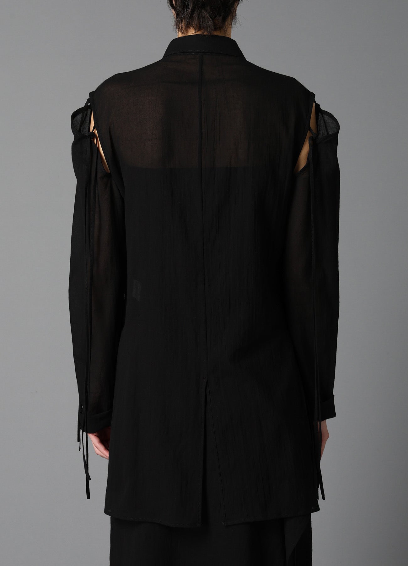 COTTON CHIFFON STRING BLOUSE A