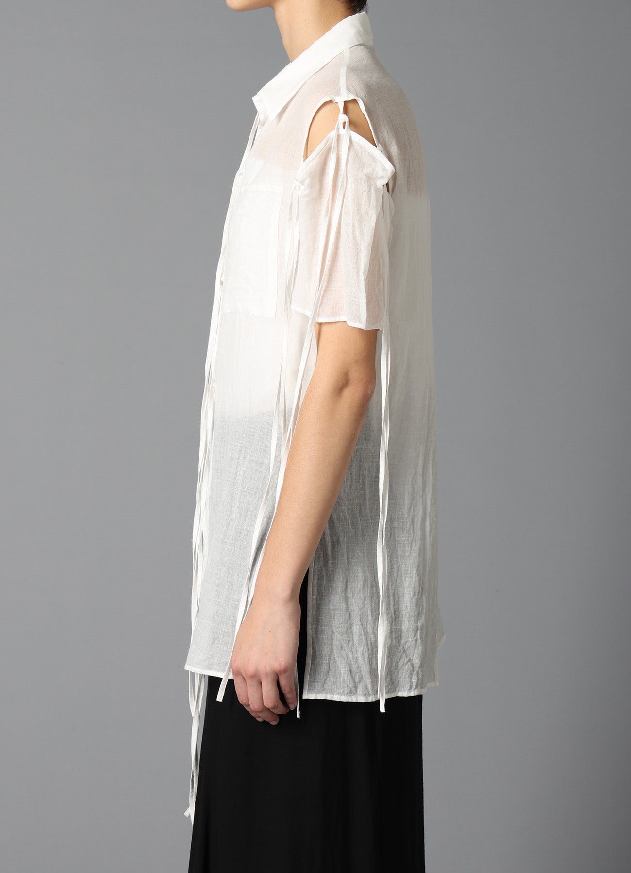 KHADI STRING BLOUSE B – THE SHOP YOHJI YAMAMOTO KHADI STRING BLOUSE B – THE SHOP YOHJI YAMAMOTO