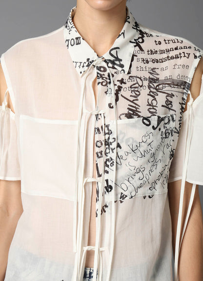 MESSEAGES PT STRINGS BLOUSE B