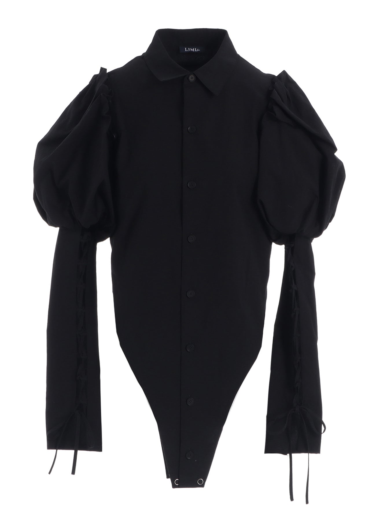 TYPEWRITER  LACE UP SLEEVE BLOUSE