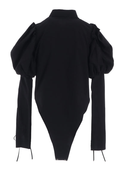 TYPEWRITER  LACE UP SLEEVE BLOUSE