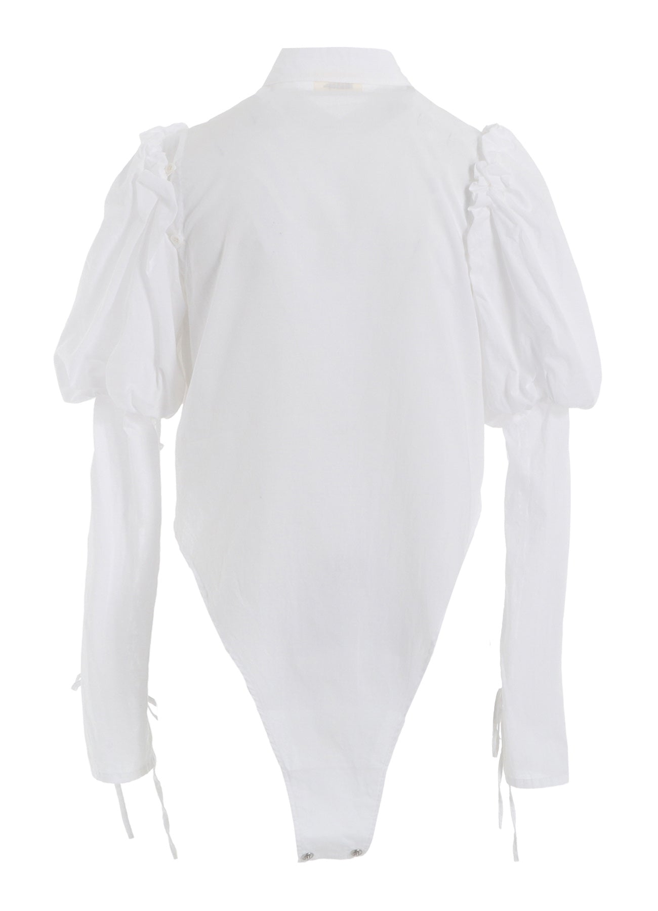 LAWN LACE UP SLEEVE BLOUSE