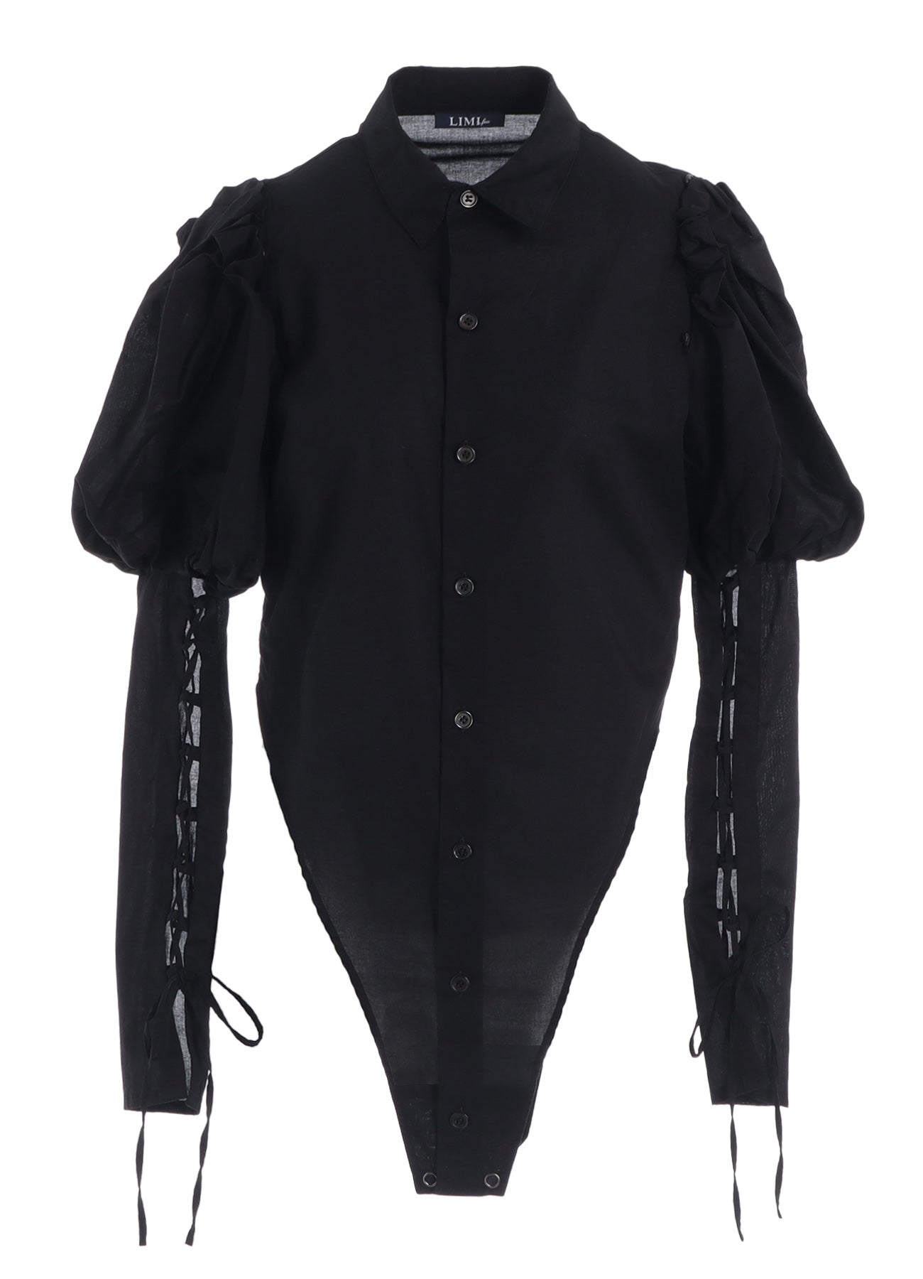 LAWN LACE UP SLEEVE BLOUSE