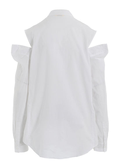 LAWN SLIT SHOULDER SHIRT