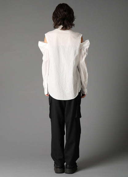 LAWN SLIT SHOULDER SHIRT