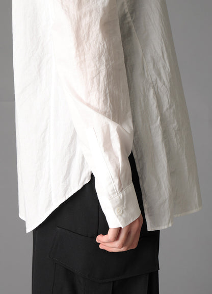 LAWN SLIT SHOULDER SHIRT