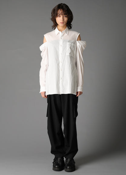 LAWN SLIT SHOULDER SHIRT