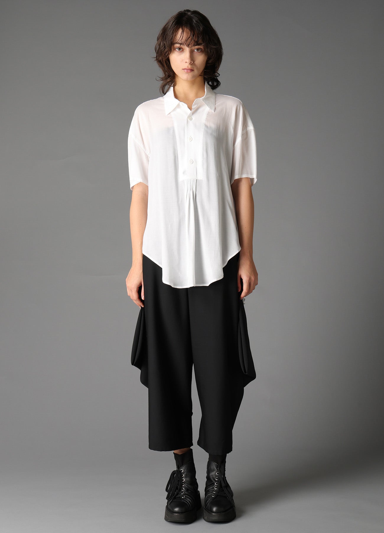 SOFT LAWN PLACKET FRON