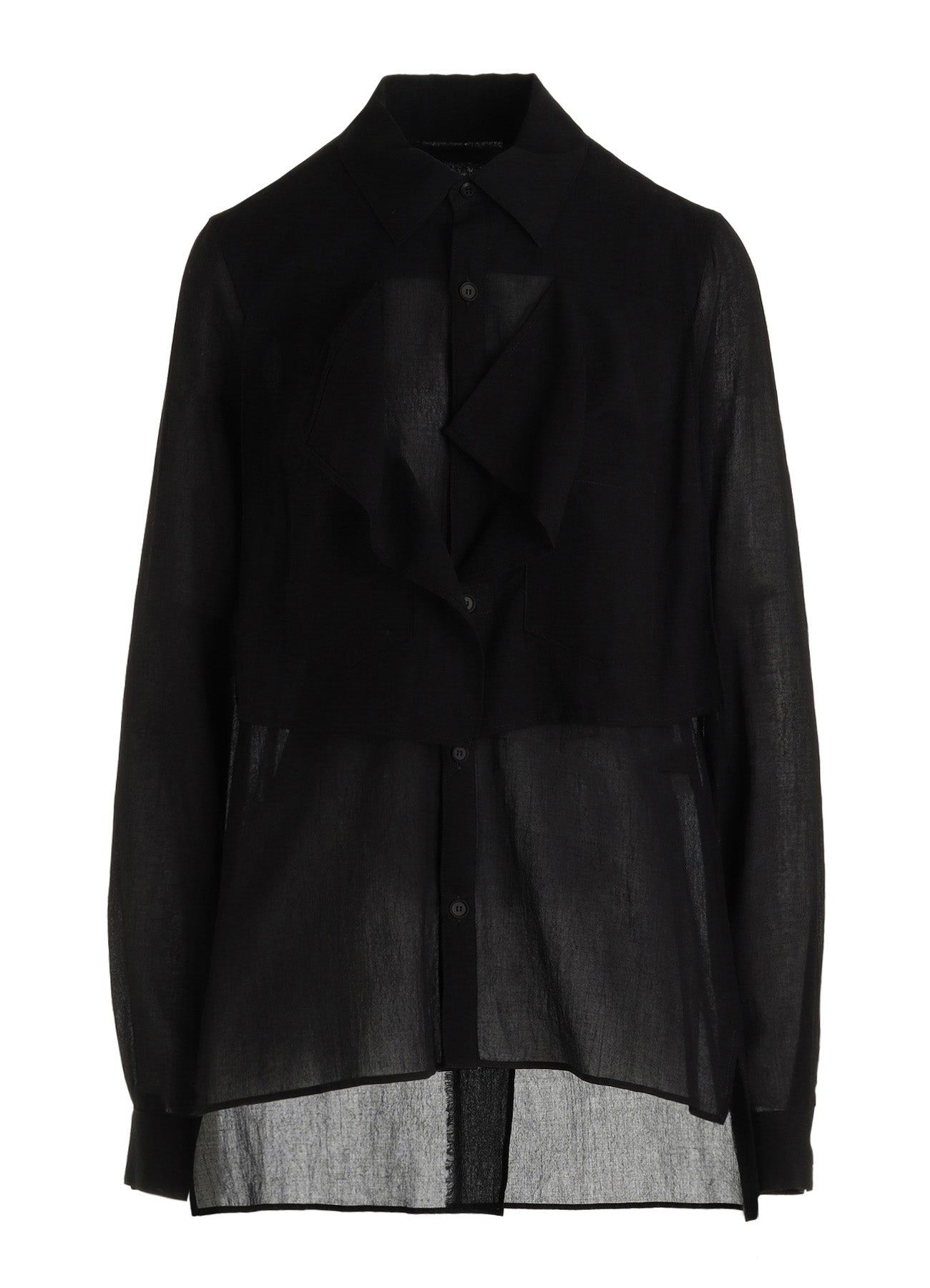 COTTON CHIFFON SQUARE PANEL BLOUSE – THE SHOP YOHJI YAMAMOTO