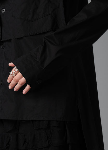 LAWN SQUARE PANEL BLOUSE