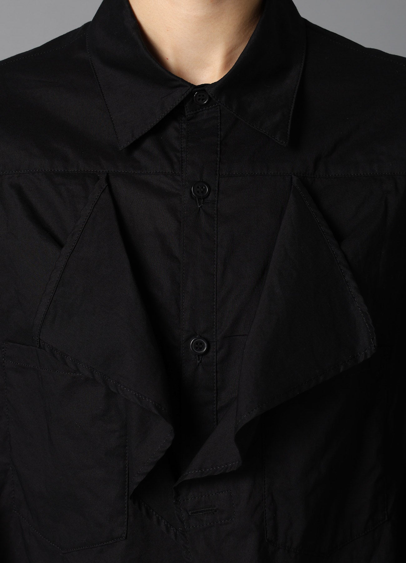 LAWN SQUARE PANEL BLOUSE