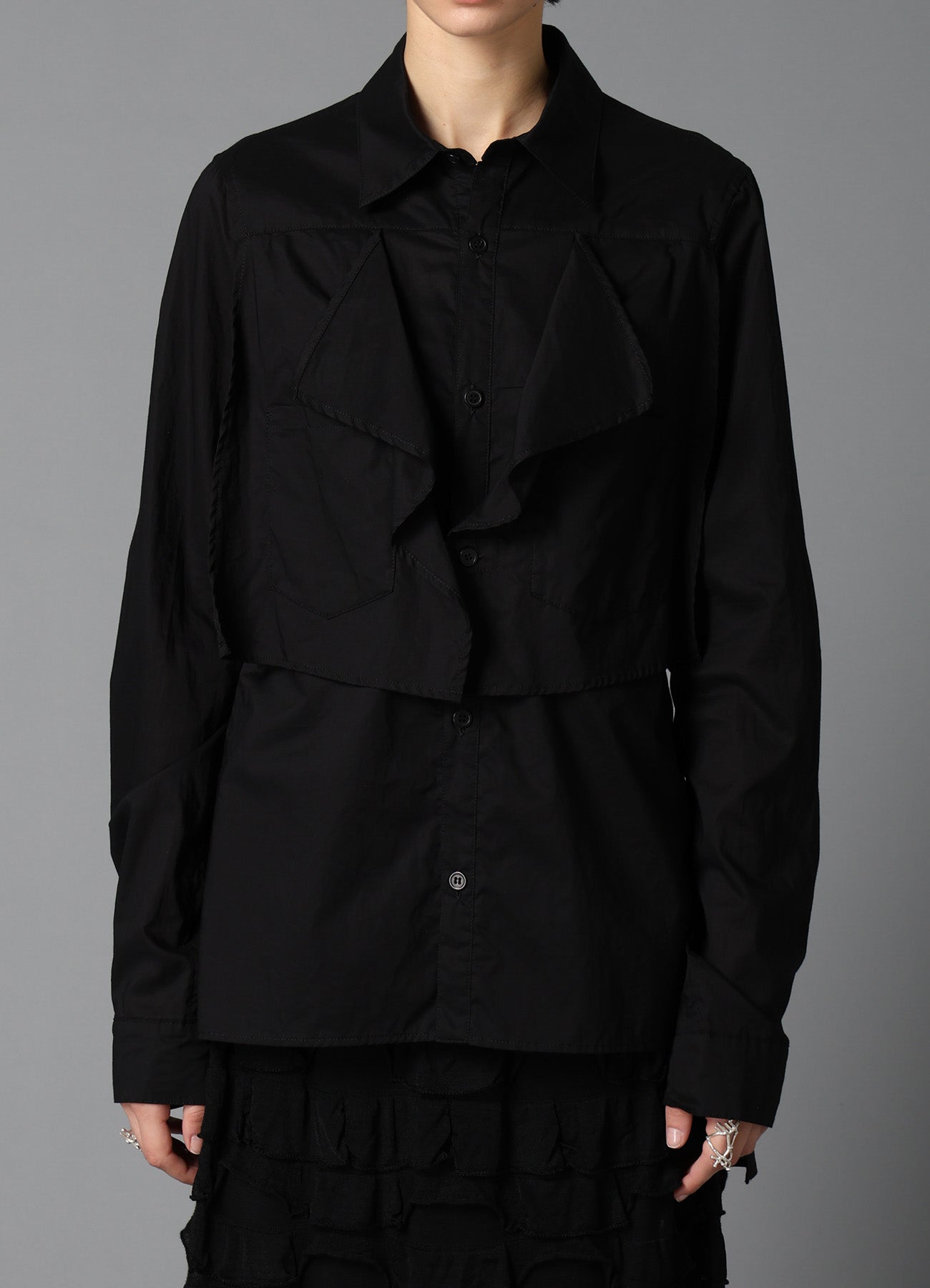 LAWN SQUARE PANEL BLOUSE